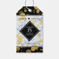 Elegant 18th Porcelain Wedding Anniversary Gift Tags