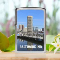 Baltimore's Inner Harbor World Trade Center Photo Zippo Lighter