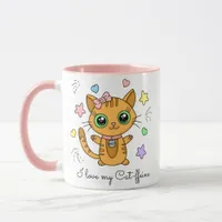 I Love my Cat-ffeine Coffee Mug