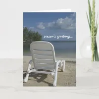 Season's Greetings from Beach Holiday Card