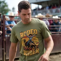 Rodeo Rider - Retro Cowboy Vintage T-Shirt