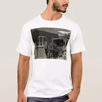 Stop for A Spell, Amish Horse at Stop Sign T-Shirt