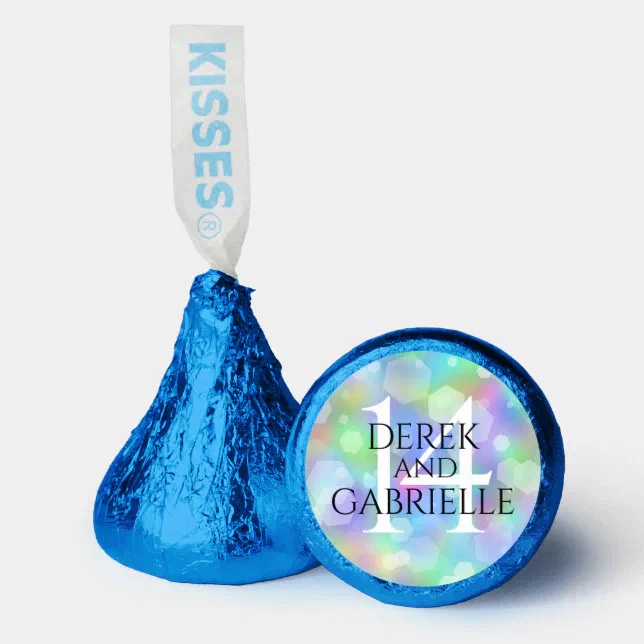 Elegant 14th Opal Wedding Anniversary Celebration Hershey®'s Kisses®