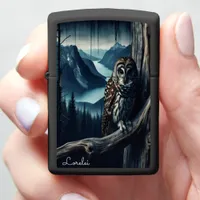 Spotted Wood Owl Phantom of the Coastal Wilds Zippo Lighter