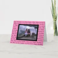 Personalized Photo Happy Birthday to my Mom Card