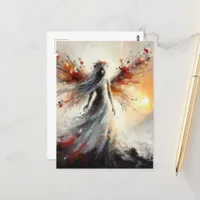 Beatiful Fairy on the mountain fantasy Postcard