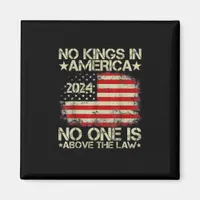 No Kings In America Minimal Clean Magnet