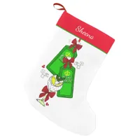 Gin Drinker Gingle Bells Hanging Bottles Funny Small Christmas Stocking