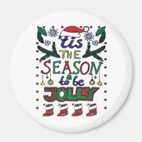 Christmas Tis The Season Magnet