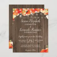 BUDGET Rustic String Lights Poppy Summer Wedding