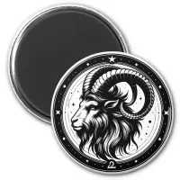 Horoscope Sign Capricorn Goat Symbol  Magnet