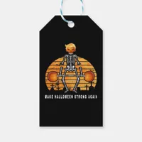 Trumpkin Make Halloween  Again Gym Fitness Funny Gift Tags