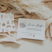 Boho Clothes Diaper Raffle Card