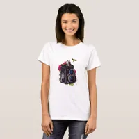  Vintage Couple on Vintage Camera Surreal Collage T-Shirt