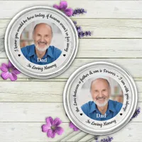 Elegant Wedding Memorial Father Son 2 Photo Groom Cufflinks