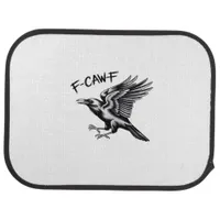 Funny Crow F-Caw-F Essential Minimal Clean Car Floor Mat
