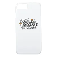 Retro Tis The Season Checkered Halloween iPhone 8/7 Case
