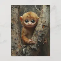 Adorable Baby Monkey Postcard