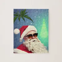 Santa Has A Plant on His Mind Jigsaw Puzzle