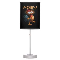 F-Caw-F Gothic Crow Humor Funny Vintage Style Table Lamp