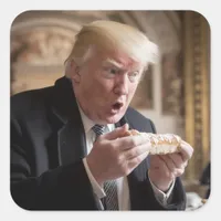 Stollen Bread Trump Joke Square Sticker