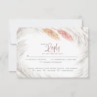 RSVP Rustic Pink Foxtail and Ivory Pampas Grass  