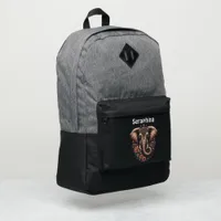 Floral-patterned vibrant elephant port authority® backpack