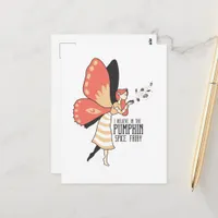 I Belive in the Pumpkin Spice Fairy Fantasy Art Postcard