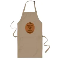 Funny Pumpkin Spice Spooky Seasoning Slogan Long Apron