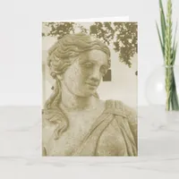 Statue of a Lady, Washington, Iowa, Birthday Card