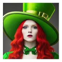 St. Patricks Day Woman Acrylic Print