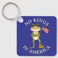 No Kings in America Anti-Trump Protest Large Keychain