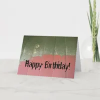 Abandoned Building Wall, Happy Birthday! Card