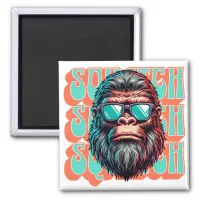 Vintage Squatch Retro Style Comic Pop Art Magnet