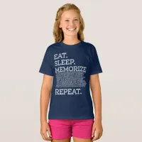 Eat Sleep Memorize Repeat Memory Master T-Shirt