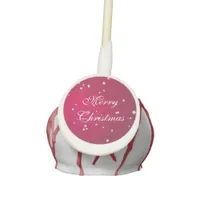 Pretty Snowflakes on Christmas Red Cake Pops