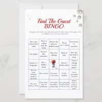 Sangria Find the Guest Bridal Shower Bingo game
