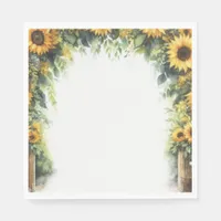 Sunflower Country Wedding Napkins