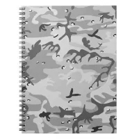 Winter Gray Camouflage Notebook