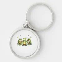 Cottagecore Aesthetic Frogs Camping Forest Goblinc Keychain