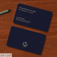 Simple Attorney at Law Business Card