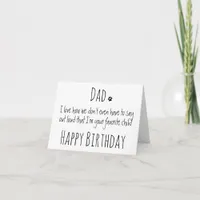 Happy Birthday Dad Funny Humor Dog Dad Birthday Card