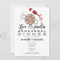 Love & Paella Wedding Rehearsal Dinner Party Invitation