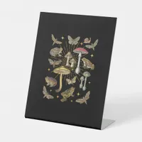 Cottagecore Aesthetic Mushroom Frog Butterfly Gobl Pedestal Sign