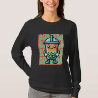 Boba Bubble Tea Kawaii Cute Cartoon T-Shirt