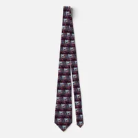 Fallen But Not Forgotten Smoke and Torn Flag Neck Tie