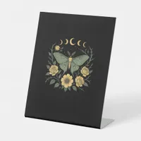 Flowers Goblincore Moth And Butterfly Cottagecore  Pedestal Sign