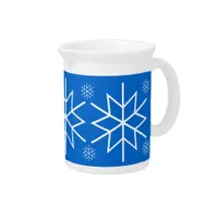 Pitcher - White Snowflakes