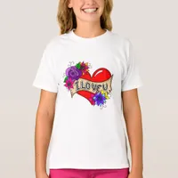 I Love You | Street Art Urban Heart  T-Shirt