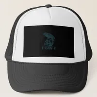Crow F-Caw-F Retro Crow Lover Funny Trucker Hat